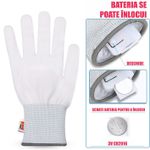 Casa si Gradina - Decoratiuni - Decoratiuni petrecere - Masti si costume carnaval - Manusi LED pentru adulti, Linomag®, 3 moduri de iluminare, Efect radiografie, Rosu - Infinity.ro