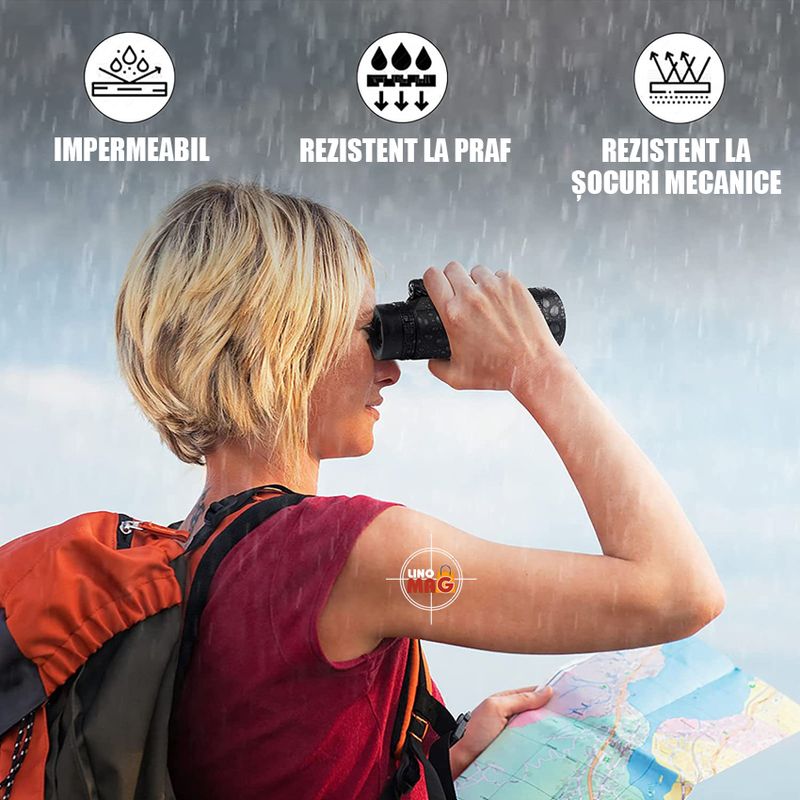 TV, Audio-Video si Foto - Optica, astronomie si metrologie - Optica si astronomie - Binocluri & lunete - Monoclu Telescop Profesional HD 50x60 Linomag®, BaK-4, dual focus, suport telefon, trepied, zi/seara, waterproof - Infinity.ro