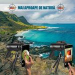 TV, Audio-Video si Foto - Optica, astronomie si metrologie - Optica si astronomie - Binocluri & lunete - Monoclu Telescop Profesional HD 50x60 Linomag®, BaK-4, dual focus, suport telefon, trepied, zi/seara, waterproof - Infinity.ro