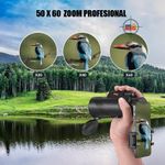 TV, Audio-Video si Foto - Optica, astronomie si metrologie - Optica si astronomie - Binocluri & lunete - Monoclu Telescop Profesional HD 50x60 Linomag®, BaK-4, dual focus, suport telefon, trepied, zi/seara, waterproof - Infinity.ro