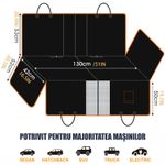 Petshop - Accesorii petshop - Culcusuri si custi - Genti si articole transport - Husa auto transport animale, Linomag®, pentru caini si pisici, Impermeabila, Antialunecare, Multicolor, 145 x 130 cm - Infinity.ro