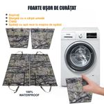 Petshop - Accesorii petshop - Culcusuri si custi - Genti si articole transport - Husa auto transport animale, Linomag®, pentru caini si pisici, Impermeabila, Antialunecare, Multicolor, 145 x 130 cm - Infinity.ro