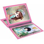 Carti si Birotica - Carti - Carti pentru copii - Carti de colorat - Carte de colorat cu apa Magic Book Linomag®, Manga, reutilizabila, engleza, +3 ani, fete si baieti - Infinity.ro