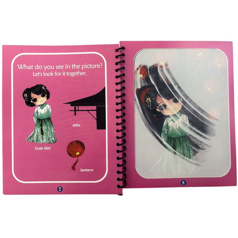 Carti si Birotica - Carti - Carti pentru copii - Carti de colorat - Carte de colorat cu apa Magic Book Linomag®, Manga, reutilizabila, engleza, +3 ani, fete si baieti - Infinity.ro