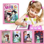 Carti si Birotica - Carti - Carti pentru copii - Carti de colorat - Carte de colorat cu apa Magic Book Linomag®, Manga, reutilizabila, engleza, +3 ani, fete si baieti - Infinity.ro