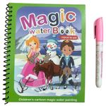Carti si Birotica - Carti - Carti pentru copii - Carti de colorat - Carte de colorat cu apa Magic Book Linomag®, Craiasa zapezii, reutilizabila, engleza, +3 ani, fete si baieti - Infinity.ro