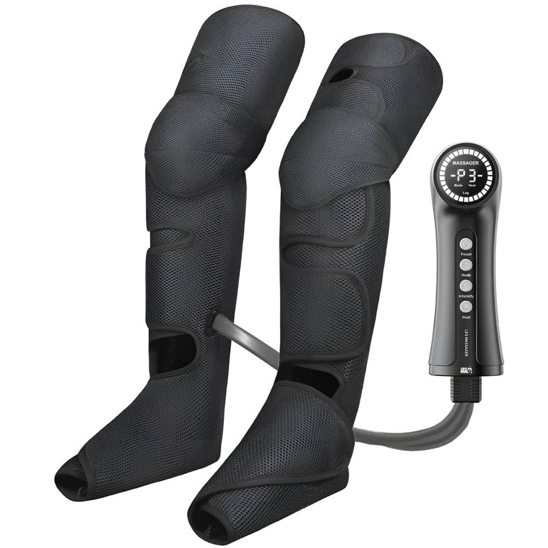 Ingrijire personala si Cosmetice - Sanatate si wellness - Articole wellness - Aparate si dispozitive de masaj - Aparat de masaj pentru picioare cu presopunctura si incalzire tip cizme, Linomag®, 3 moduri, 5 nivele intensitate, Gri - Infinity.ro