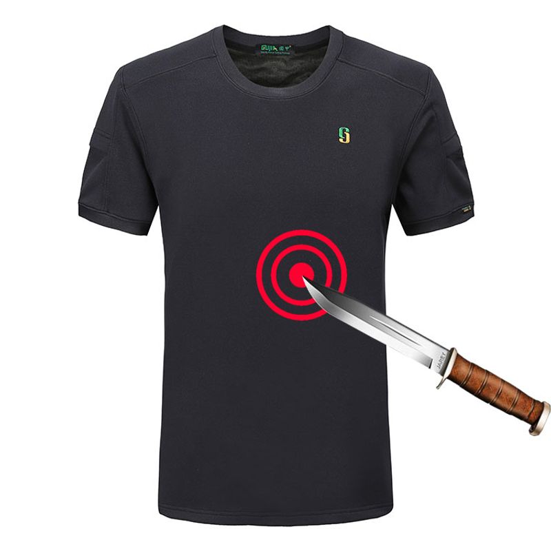 Casa si Gradina - Constructii - Echipamente de lucru - Imbracaminte protectia muncii - Tricou Protectie Anti-Injunghiere, marime S, Negru - Infinity.ro