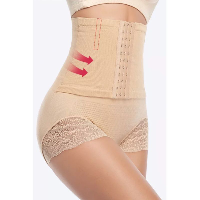 Fashion, accesorii si bijuterii - Femei - Lenjerie si pijamale femei - Lenjerie intima femei - Chiloti modelatori Daisy - Corset cu efect de subtiere - Bej - Bej, S/M - Infinity.ro