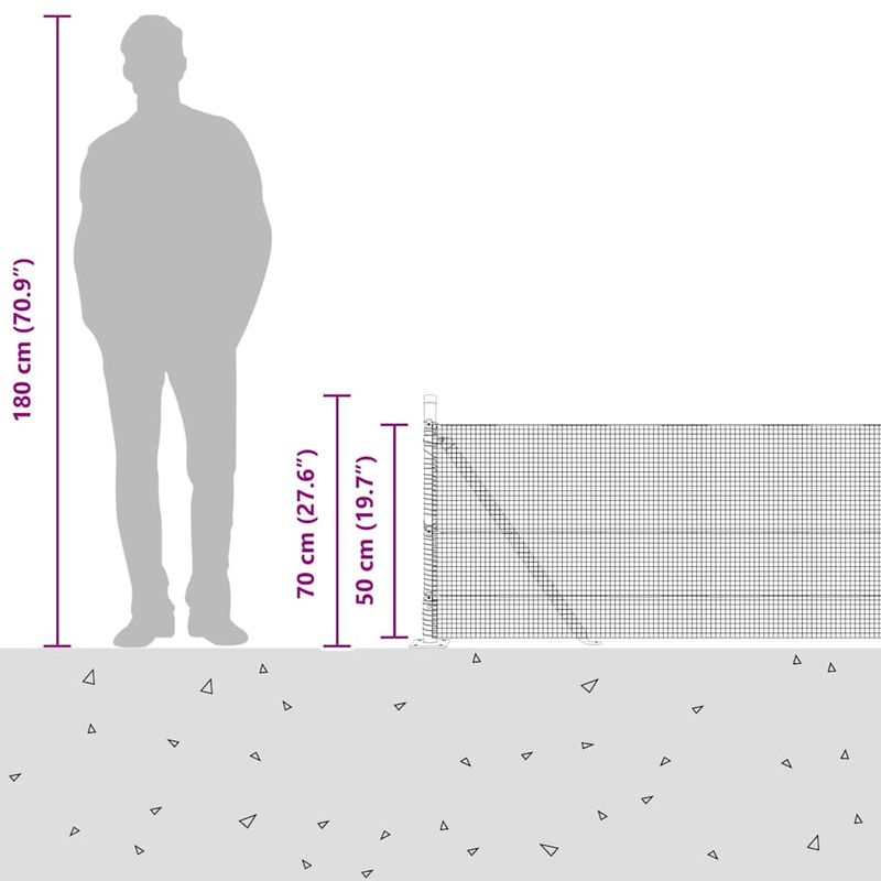 Casa si Gradina - Gradina si terasa - Garduri, panouri si accesorii - Ingradire din Otel cu 13 Stalpi Flansati Verde 0.5x25 m - Infinity.ro