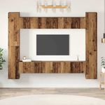 Casa si Gradina - Mobilier - Comode si corpuri - Comode - Set comoda TV 10 pcs Lemn vechi 30.5 x 30 x 90 cm Lemn compozit - Infinity.ro