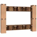 Casa si Gradina - Mobilier - Comode si corpuri - Comode - Set comoda TV 10 pcs Lemn vechi 30.5 x 30 x 90 cm Lemn compozit - Infinity.ro