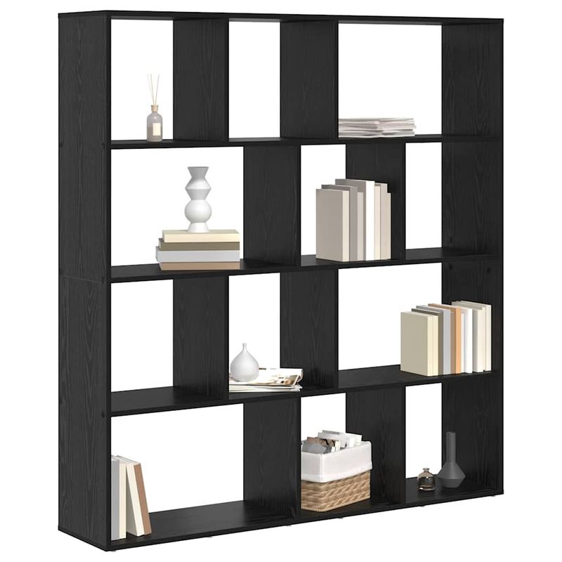 Casa si Gradina - Mobilier - Biblioteci si rafturi - Biblioteci - Dulap pentru carti Stejar negru 132 x 29 x 141.5 cm - Infinity.ro