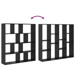 Casa si Gradina - Mobilier - Biblioteci si rafturi - Biblioteci - Dulap pentru carti Stejar negru 132 x 29 x 141.5 cm - Infinity.ro