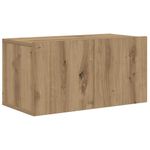 Casa si Gradina - Mobilier - Comode si corpuri - Comode - Set comoda TV cu raft Pe perete Altele 8 pcs stejar artizanal 100 x 30 x 30 cm - Infinity.ro