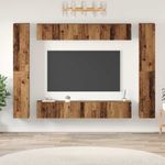 Casa si Gradina - Mobilier - Comode si corpuri - Comode - Set comoda TV 10 pcs Lemn vechi 30.5 x 30 x 90 cm Lemn compozit - Infinity.ro