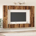 Casa si Gradina - Mobilier - Comode si corpuri - Comode - Set comoda TV 10 pcs Lemn vechi 30.5 x 30 x 90 cm Lemn compozit - Infinity.ro