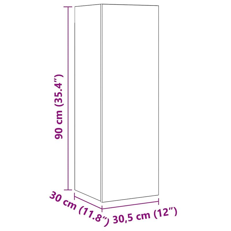 Casa si Gradina - Mobilier - Comode si corpuri - Comode - Set comoda TV 10 pcs Lemn vechi 30.5 x 30 x 90 cm Lemn compozit - Infinity.ro