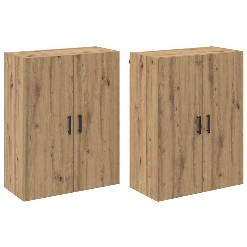 Casa si Gradina - Mobilier - Comode si corpuri - Comode - Mobilier cu Montaj pe Perete cu raft 2 pcs stejar artizanal - Infinity.ro