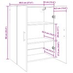 Casa si Gradina - Mobilier - Comode si corpuri - Comode - Mobilier cu Montaj pe Perete cu raft 2 pcs stejar artizanal - Infinity.ro