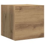 Casa si Gradina - Mobilier - Seturi de mobilier - Seturi living - Set dulap TV cu raft Pe perete Altele cu depozitare 8 pcs stejar artizanal - Infinity.ro