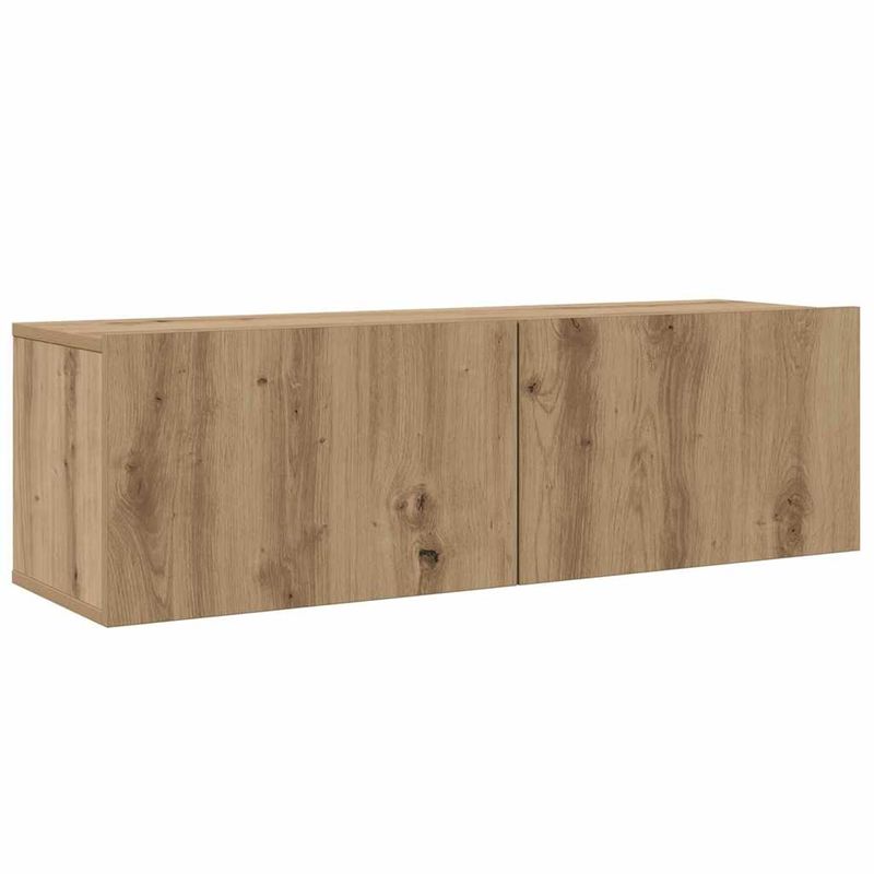 Casa si Gradina - Mobilier - Seturi de mobilier - Seturi living - Set dulap TV cu raft Pe perete Altele cu depozitare 8 pcs stejar artizanal - Infinity.ro