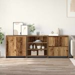 Casa si Gradina - Mobilier - Comode si corpuri - Comode - Bufeturi cu raft Altele 3 pcs Lemn vechi 70 x 41 x 75 cm Lemn compozit - Infinity.ro