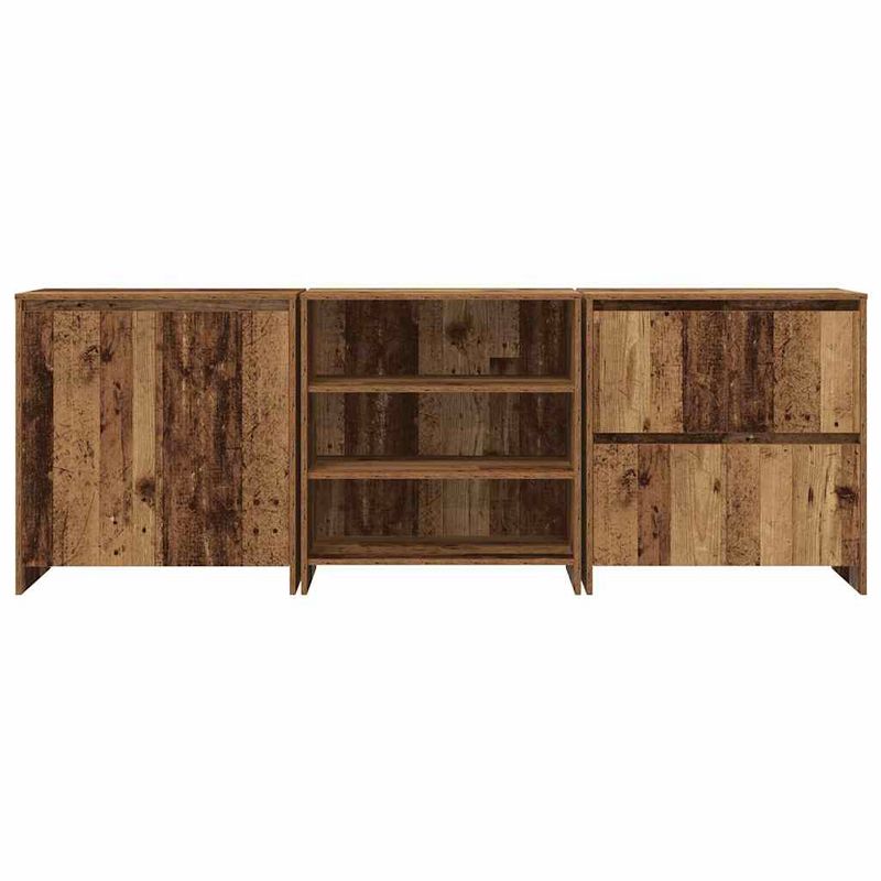 Casa si Gradina - Mobilier - Comode si corpuri - Comode - Bufeturi cu raft Altele 3 pcs Lemn vechi 70 x 41 x 75 cm Lemn compozit - Infinity.ro