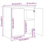 Casa si Gradina - Mobilier - Comode si corpuri - Comode - Bufeturi cu raft Altele 3 pcs Lemn vechi 70 x 41 x 75 cm Lemn compozit - Infinity.ro