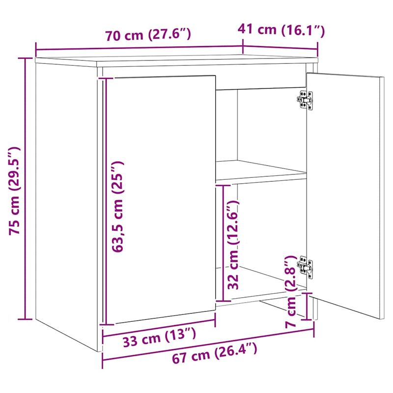 Casa si Gradina - Mobilier - Comode si corpuri - Comode - Bufeturi cu raft Altele 3 pcs Lemn vechi 70 x 41 x 75 cm Lemn compozit - Infinity.ro