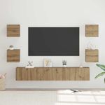 Casa si Gradina - Mobilier - Comode si corpuri - Comode - Set comoda TV Pe perete Altele 7 pcs stejar artizanal 60 x 30 x 30 cm - Infinity.ro