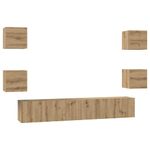 Casa si Gradina - Mobilier - Comode si corpuri - Comode - Set comoda TV Pe perete Altele 7 pcs stejar artizanal 60 x 30 x 30 cm - Infinity.ro