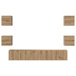Casa si Gradina - Mobilier - Comode si corpuri - Comode - Set comoda TV Pe perete Altele 7 pcs stejar artizanal 60 x 30 x 30 cm - Infinity.ro