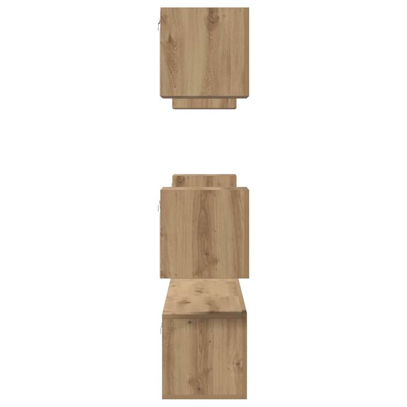 Casa si Gradina - Mobilier - Comode si corpuri - Comode - Set comoda TV Pe perete Altele 7 pcs stejar artizanal 60 x 30 x 30 cm - Infinity.ro