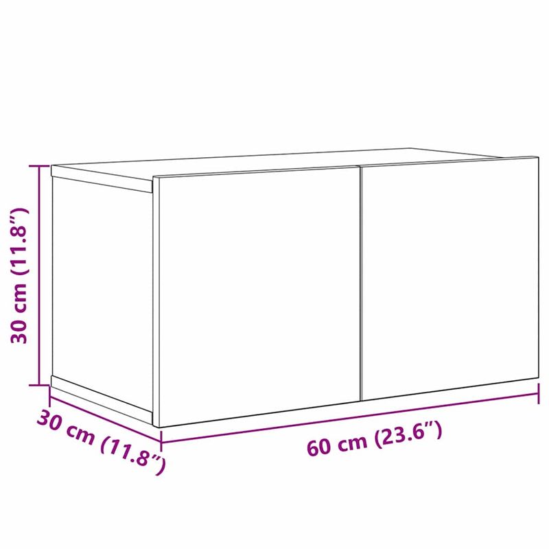 Casa si Gradina - Mobilier - Comode si corpuri - Comode - Set comoda TV cu raft 4 pcs stejar artizanal 30.5 x 30 x 90 cm - Infinity.ro