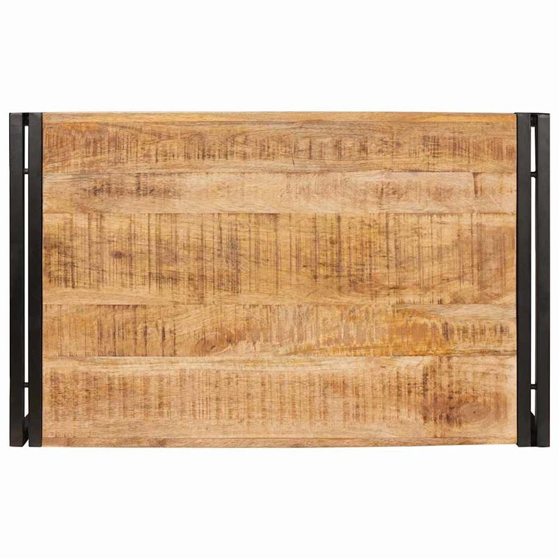 Casa si Gradina - Mobilier - Mobilier baie - Etajere baie - Raft pentru baie 80 x 50 x 23 cm Lemn solid de mango, fier - Infinity.ro