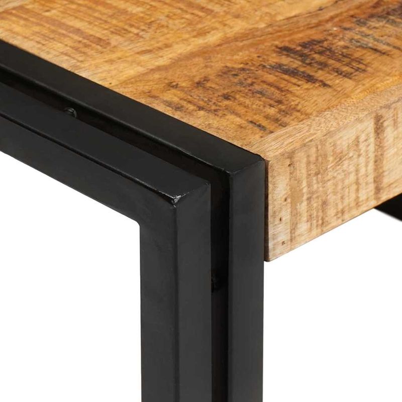 Casa si Gradina - Mobilier - Mobilier baie - Etajere baie - Raft pentru baie 80 x 50 x 23 cm Lemn solid de mango, fier - Infinity.ro