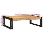 Casa si Gradina - Mobilier - Mobilier baie - Etajere baie - Raft pentru baie 80 x 50 x 23 cm Lemn solid de mango, fier - Infinity.ro