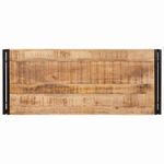 Casa si Gradina - Mobilier - Mobilier baie - Etajere baie - Raft pentru baie 120 x 50 x 23 cm Lemn solid de mango, fier - Infinity.ro