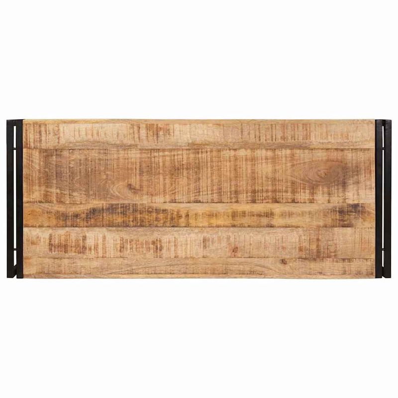 Casa si Gradina - Mobilier - Mobilier baie - Etajere baie - Raft pentru baie 120 x 50 x 23 cm Lemn solid de mango, fier - Infinity.ro