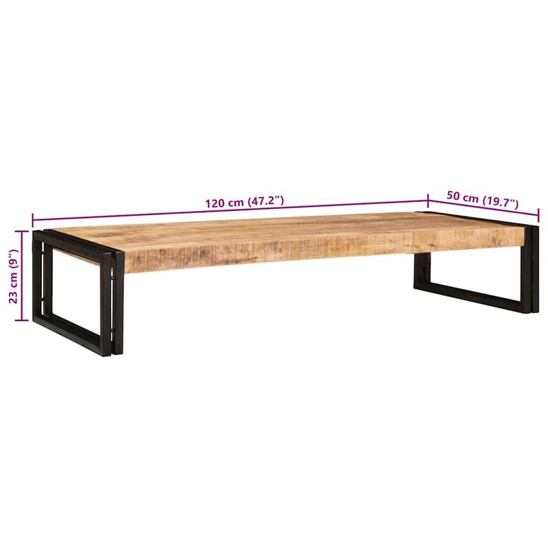 Casa si Gradina - Mobilier - Mobilier baie - Etajere baie - Raft pentru baie 120 x 50 x 23 cm Lemn solid de mango, fier - Infinity.ro