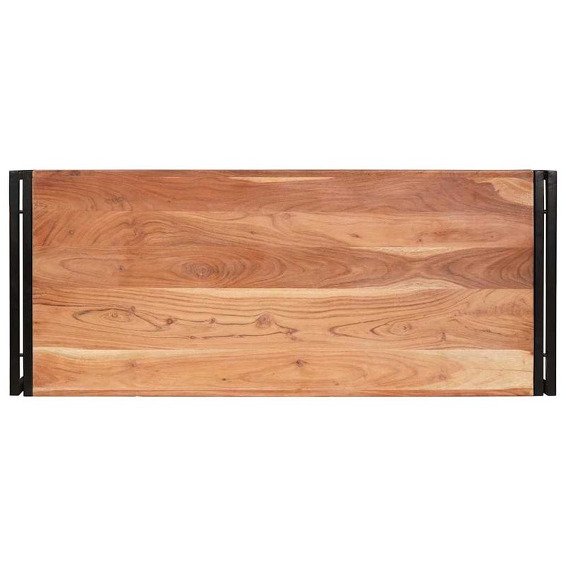 Casa si Gradina - Mobilier - Mobilier baie - Etajere baie - Raft pentru baie 120 x 50 x 23 cm Lemn solid de mango, fier - Infinity.ro