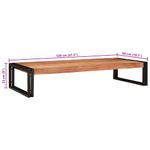 Casa si Gradina - Mobilier - Mobilier baie - Etajere baie - Raft pentru baie 120 x 50 x 23 cm Lemn solid de mango, fier - Infinity.ro