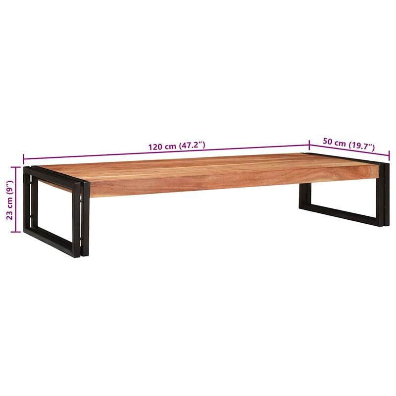 Casa si Gradina - Mobilier - Mobilier baie - Etajere baie - Raft pentru baie 120 x 50 x 23 cm Lemn solid de mango, fier - Infinity.ro