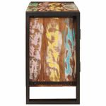 Casa si Gradina - Mobilier - Mobilier baie - Corpuri baie - Dulap pentru chiuveta de baie cu usa Lemn Solid Recuperat, Fier - Infinity.ro