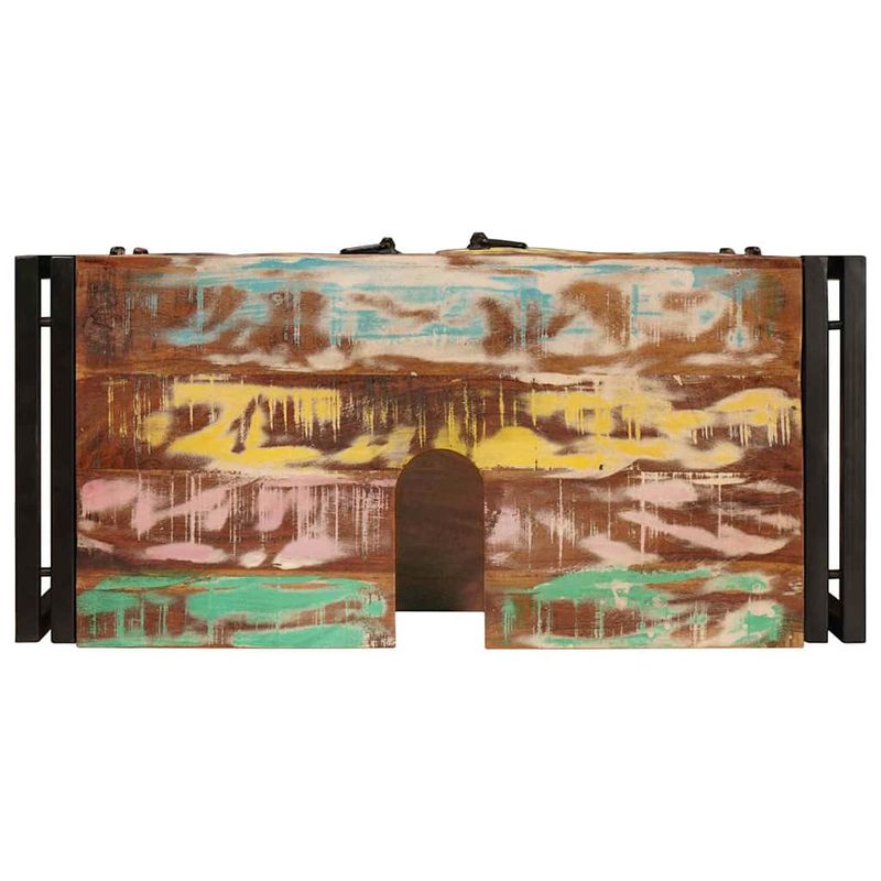 Casa si Gradina - Mobilier - Mobilier baie - Corpuri baie - Dulap pentru chiuveta de baie cu usa Lemn Solid Recuperat, Fier - Infinity.ro