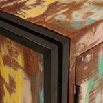 Casa si Gradina - Mobilier - Mobilier baie - Corpuri baie - Dulap pentru chiuveta de baie cu usa Lemn Solid Recuperat, Fier - Infinity.ro