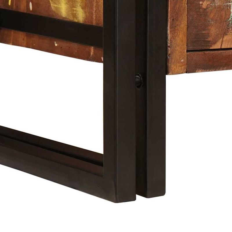 Casa si Gradina - Mobilier - Mobilier baie - Corpuri baie - Dulap pentru chiuveta de baie cu usa Lemn Solid Recuperat, Fier - Infinity.ro