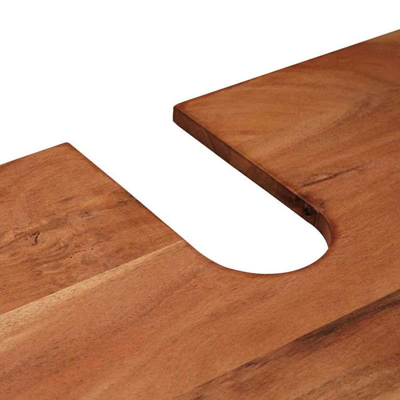 Casa si Gradina - Mobilier - Mobilier baie - Corpuri baie - Dulap pentru chiuveta de baie cu usa Lemn Solid de Acacia, Fier - Infinity.ro