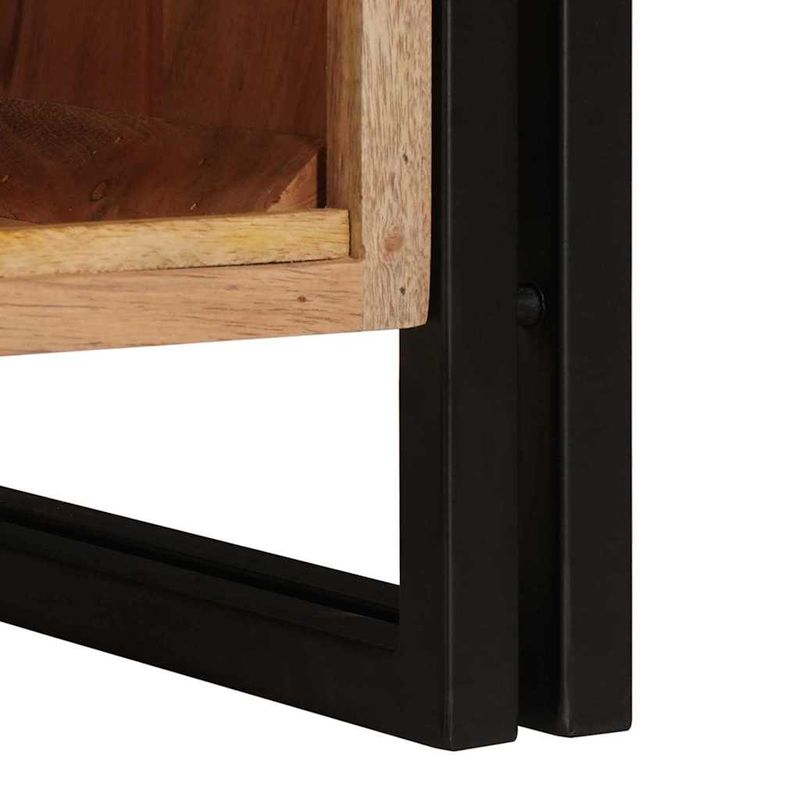 Casa si Gradina - Mobilier - Mobilier baie - Corpuri baie - Dulap pentru chiuveta de baie cu usa Lemn Solid de Acacia, Fier - Infinity.ro